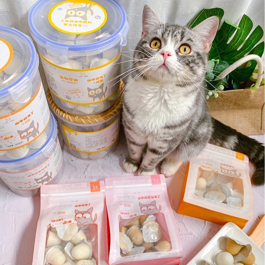 Thạch Pudding Sữa Dê Cho Mèo Bổ Sung Canxi Gói 15 Viên