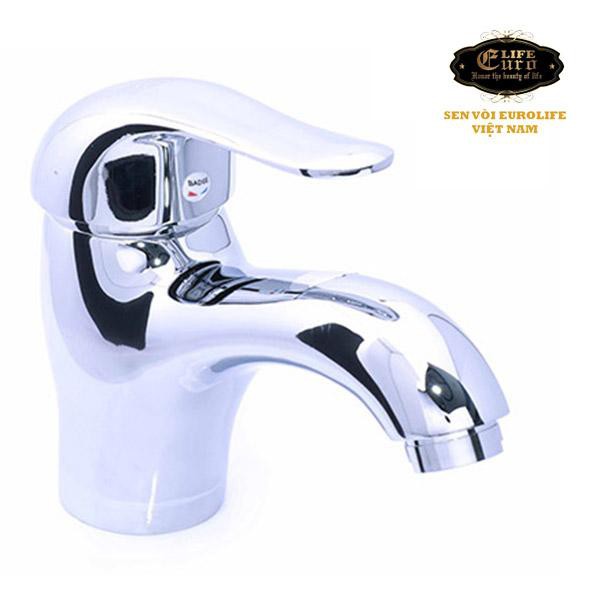 Vòi lavabo lạnh Eurolife EL-117 (Trắng bạc)