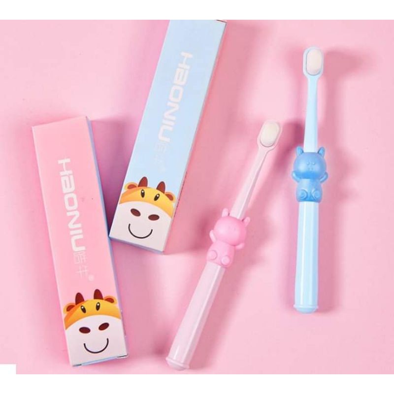 bàn chải đánh răng cho bé (set 4 bàn chải haoniu)