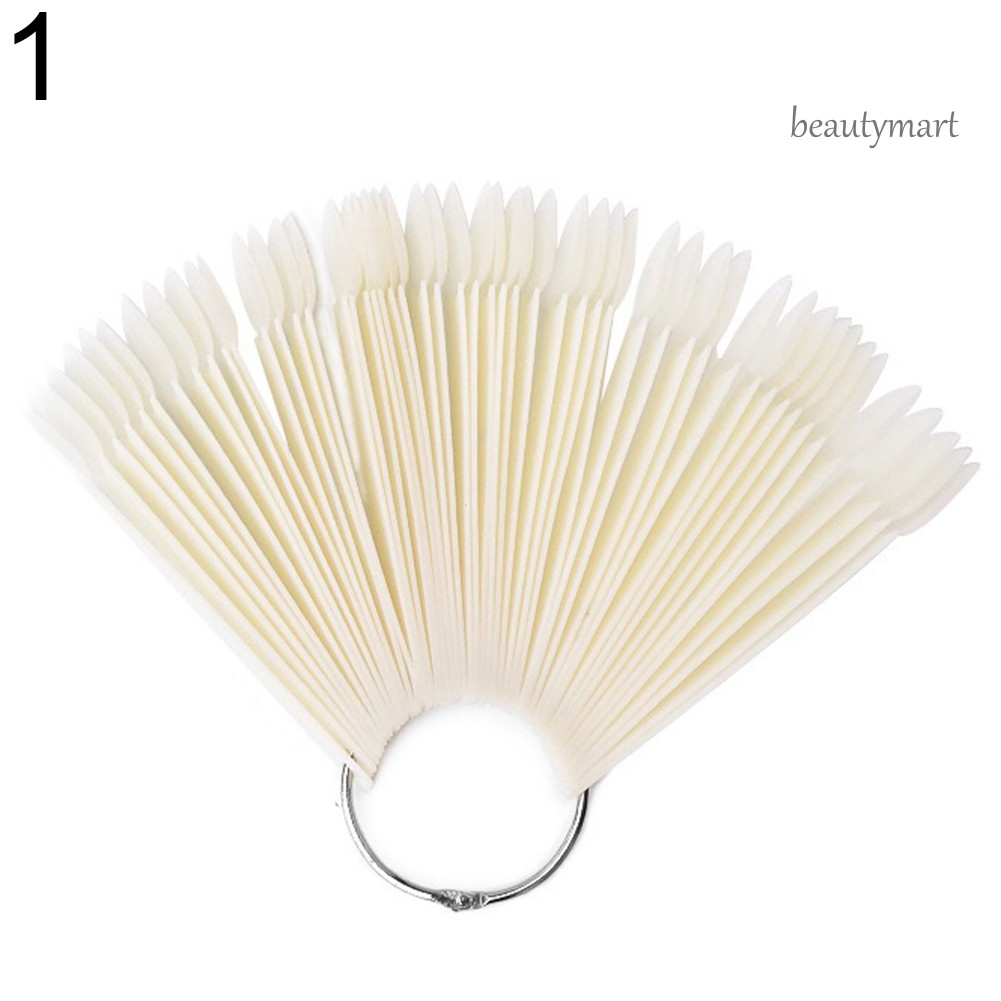 [Hàng mới về] Bộ 50 đầu móng giả tập sơn màu trang trí nghệ thuật