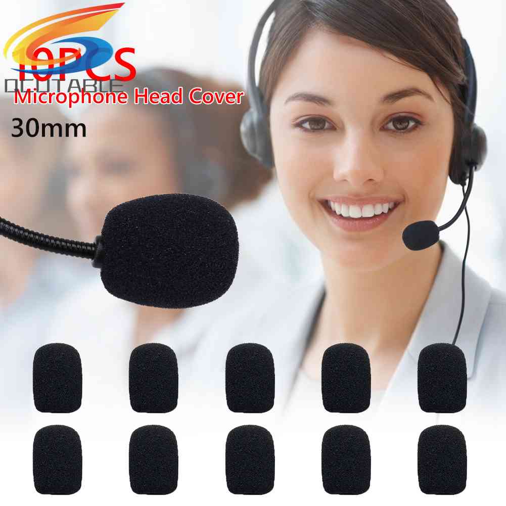 Set 10 Mút Xốp Mềm Bọc Đầu Micro 30mm