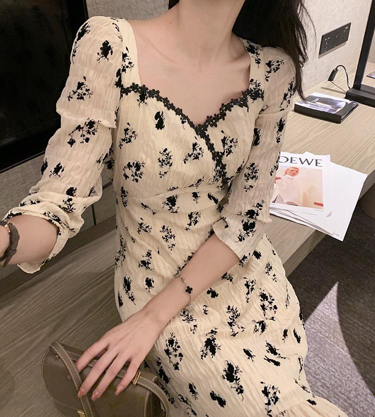 Đầm maxi tay 3/4 thêu hoa thời trang mùa hè thanh lịch cho nữ | BigBuy360 - bigbuy360.vn