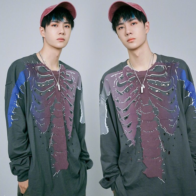 Áo sweater thun Vương Nhất Bác Trần Tình Lệnh - Áo sweater, hoodie Vương Nhất Bác Wang Yibo