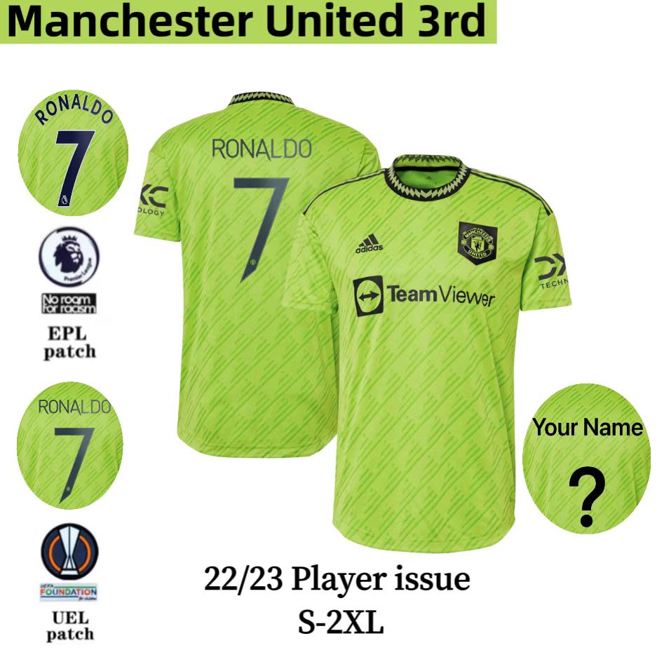 Áo Thun Số 3 Tay Ngắn Đội Tuyển Manchester United size S-2XL 22-23