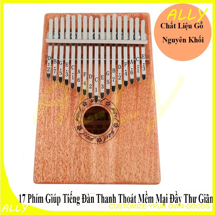 Đàn Kalimba Thumb Piano 17 Phím Có Túi Đựng  HB23