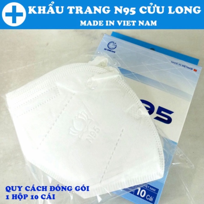 {HÀNG TỐT] 1 Hộp 10 Khẩu Trang  N95 Thiết Kế Kháng Khuẩn Cao Cấp Chính Hãng N95 Cửu Long N95 | BigBuy360 - bigbuy360.vn