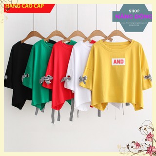 Áo Phông Nữ 💟FREESHIP💟 Áo thun nữ croptop form rộng chất vải đẹp, thun cotton 4 chiều, mịn, mát, không bị xù M73