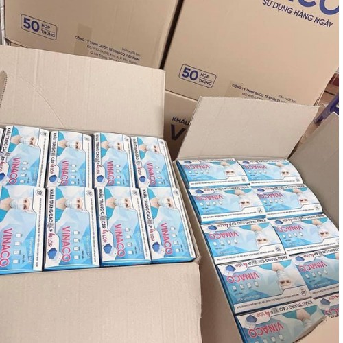 Khẩu trang y tế VINACO - 4 lớp, 50 chiếc, công nhận của bộ y tế | BigBuy360 - bigbuy360.vn