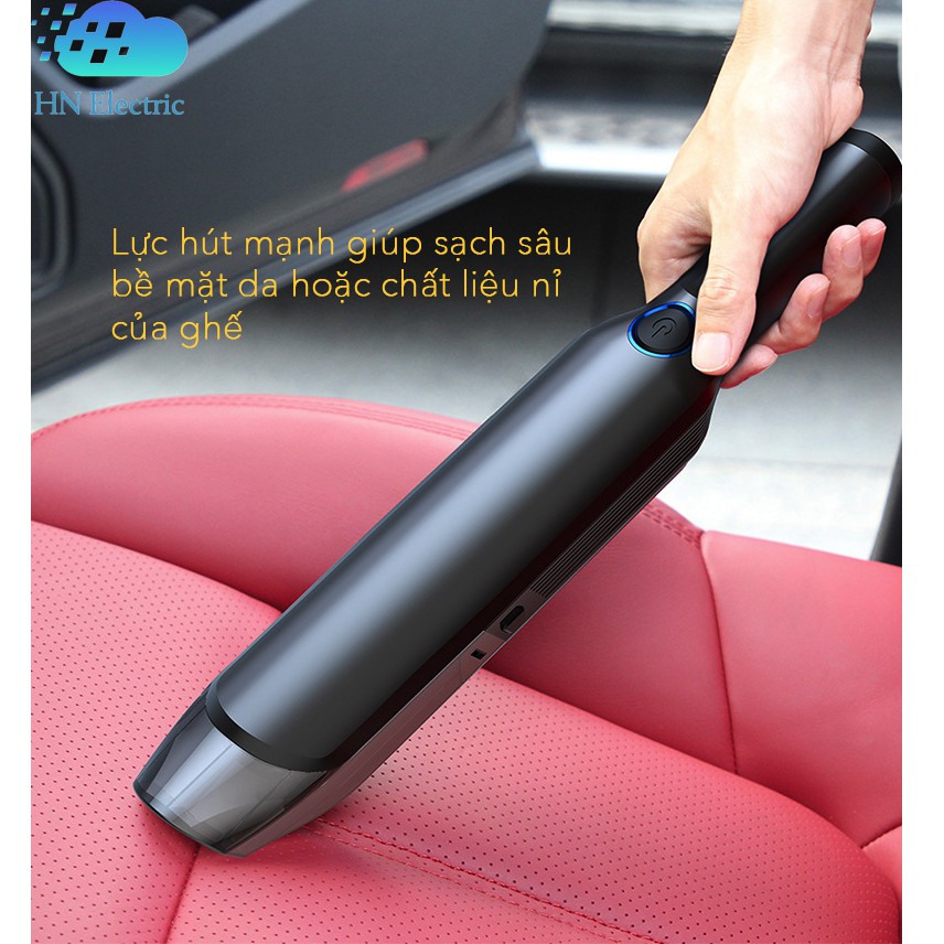 Máy hút bụi_ Robot hút bụi xe hơi di động không dây LINGCHEN MINI
