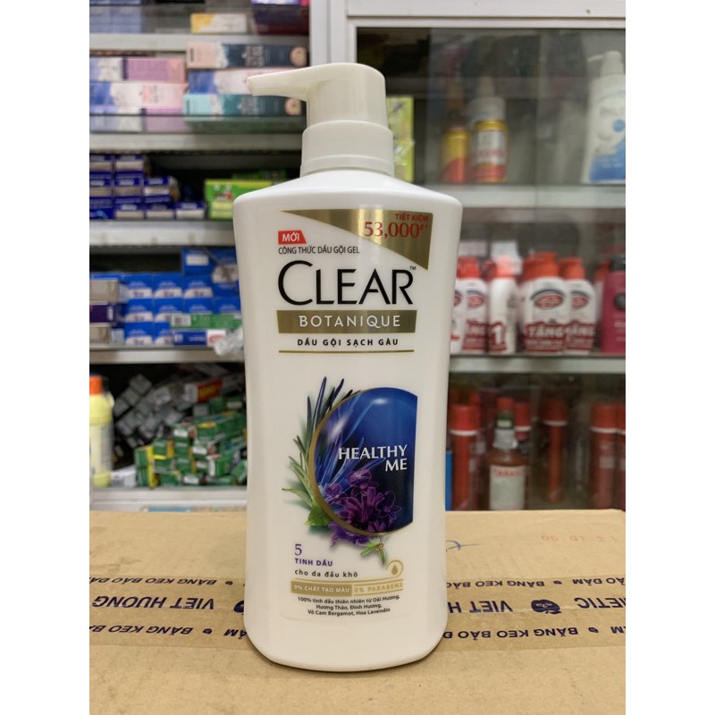 Dầu Gội Sạch Gàu CLEAR Botanique 630g/1chai