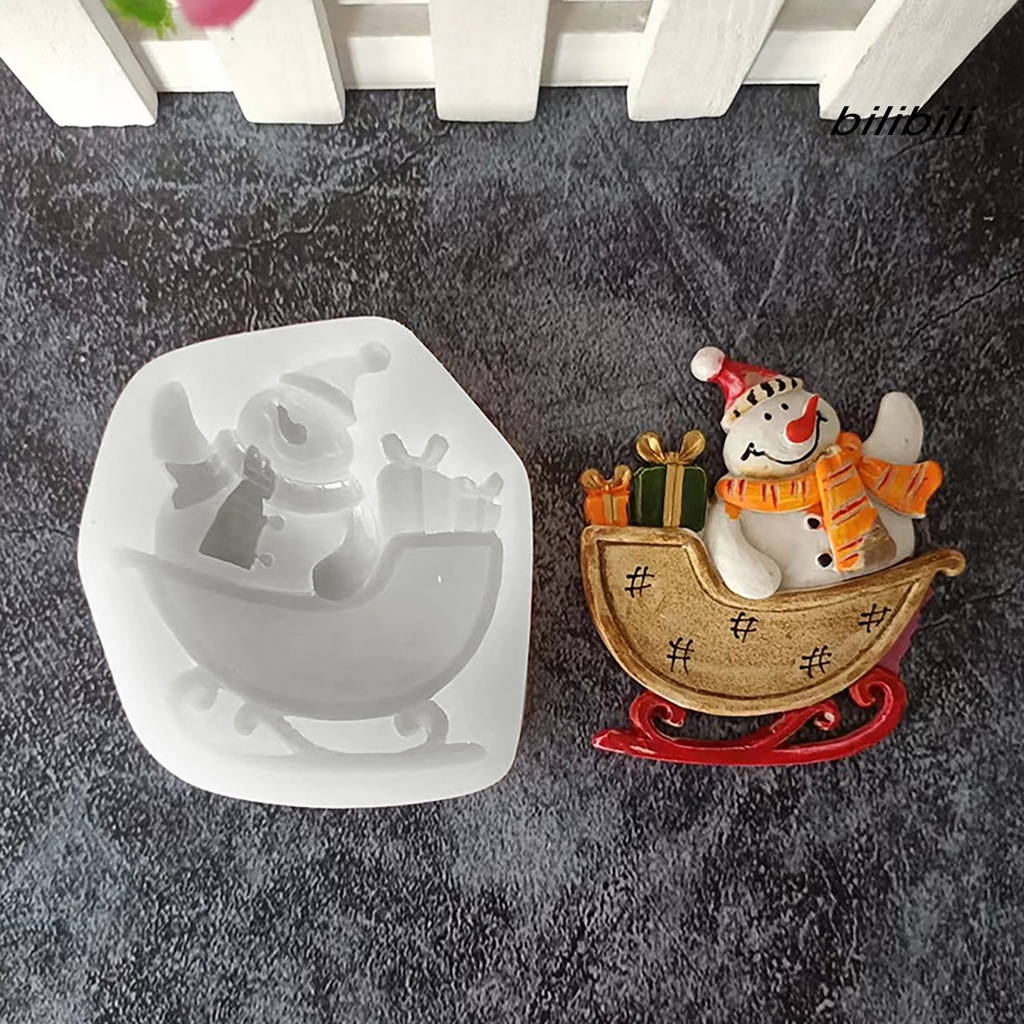 Khuôn Làm Bánh Không BPA Chống Dính Hình Ông Già Noel DIY