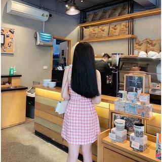 Đ 2d caro hồng nơ Đ3162