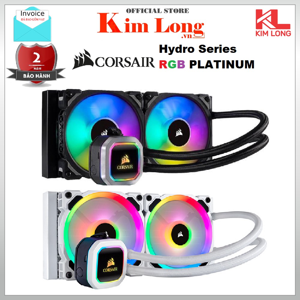 Tản nhiệt nước Corsair RGB PRO XT / Hydro Series RGB PLATINUM / ELITE CAPELLIX - Bảo hành 2 năm