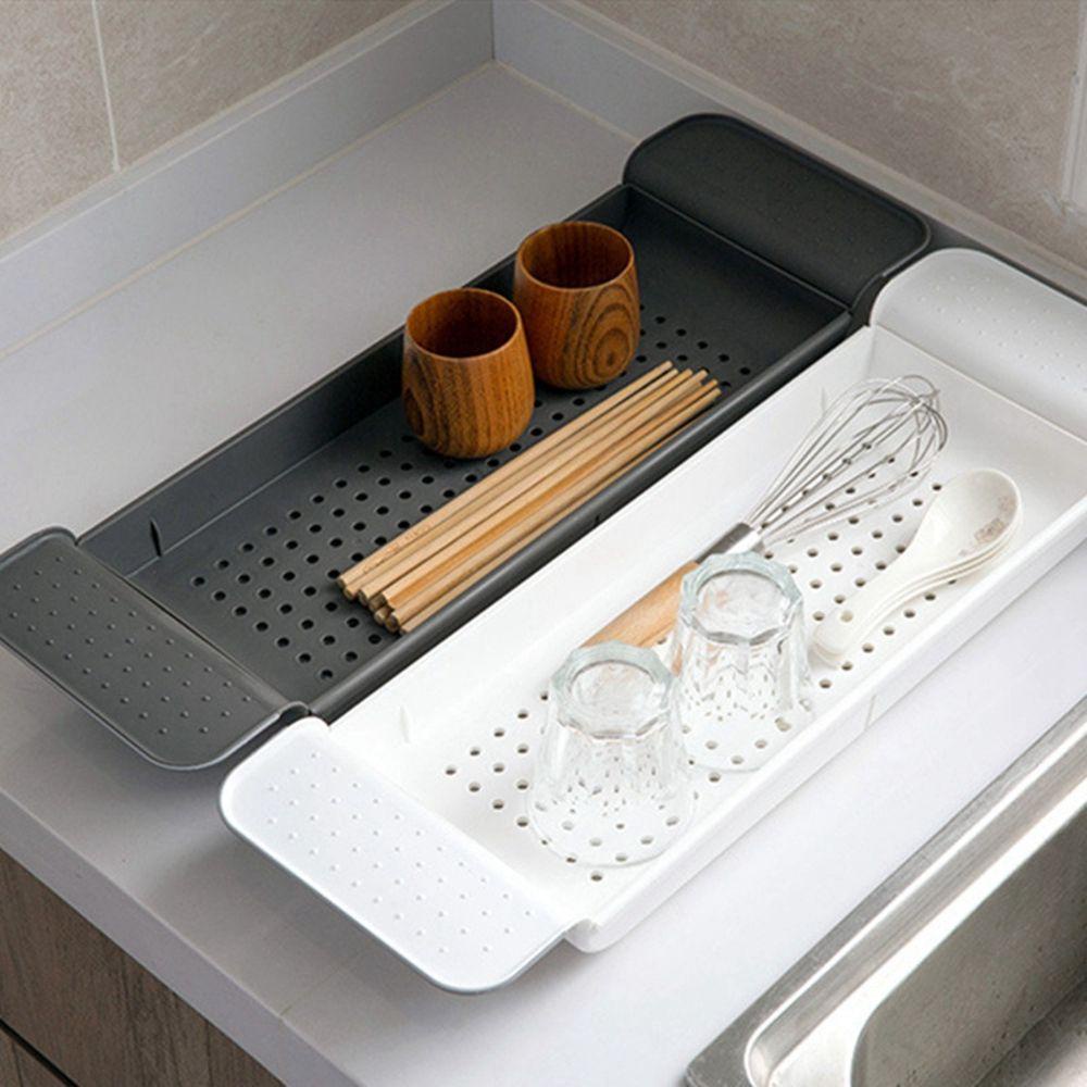 Giá Đỡ Đồ Trang Điểm Gắn Bồn Tắm Rửa Chén Thoát Nước Tiện Dụng