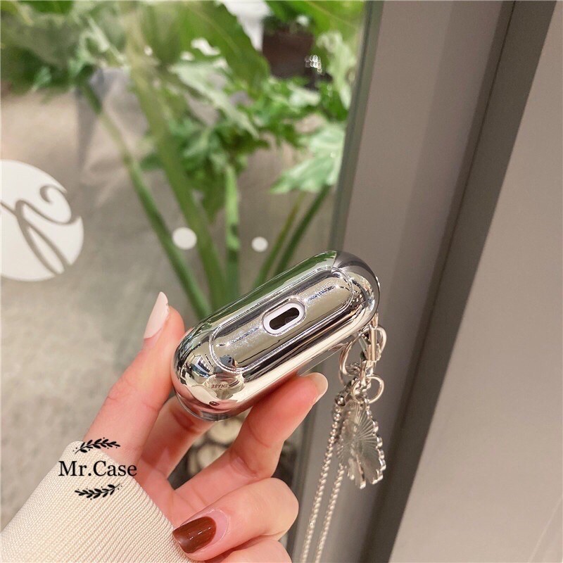 Case Airpods 1/2 /Pro Vỏ Ốp Tai Nghe Hình Hoa Cúc Kèm Móc Khoá - Mr.Case AirPods