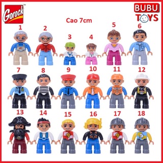 Mô hình các nhân vật Gorock tương thích Duplo - Đồ chơi xếp hình lắp ráp
