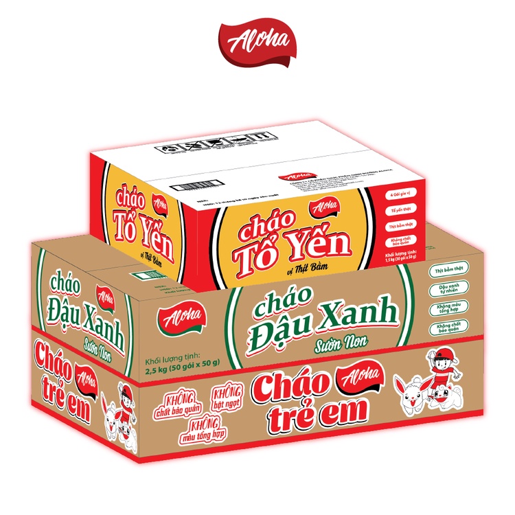Combo 6 gói - Cháo Aloha Ăn liền - Gói 50Gr