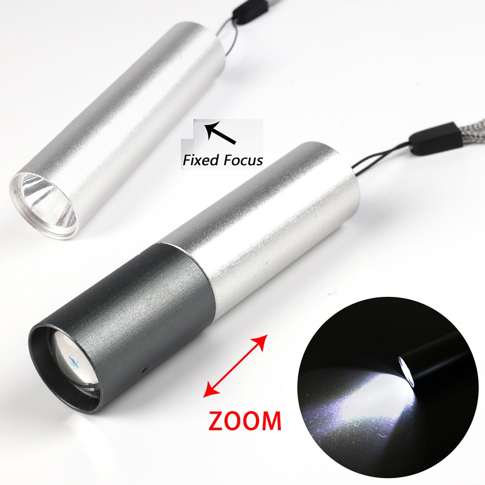 Đèn Pin Led Mini Siêu Sáng Sạc Usb Bỏ Túi Tiện Dụng
