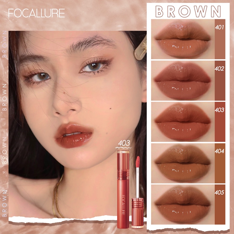 Son Tint Bóng Focallure Mềm Môi, Nhiều Màu Lên Môi Cực Xinh - FA 208