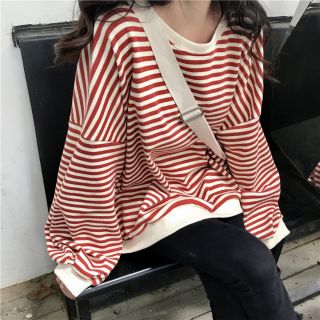 Áo nỉ trần bông kẻ thụng xẻ vạt