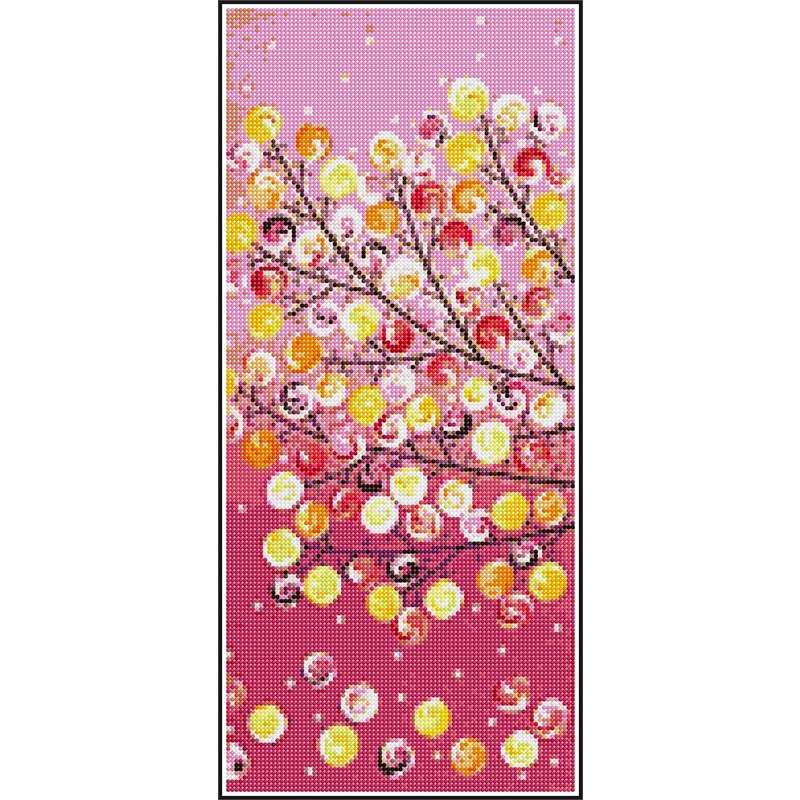 Bộ tranh đính đá 5D họa tiết cây bốn mùa độc đáo Diy dùng trang trí