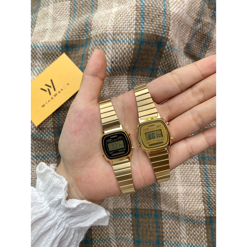 Đồng hồ nữ Casio LA670 Gold [Chuẩn Auth]