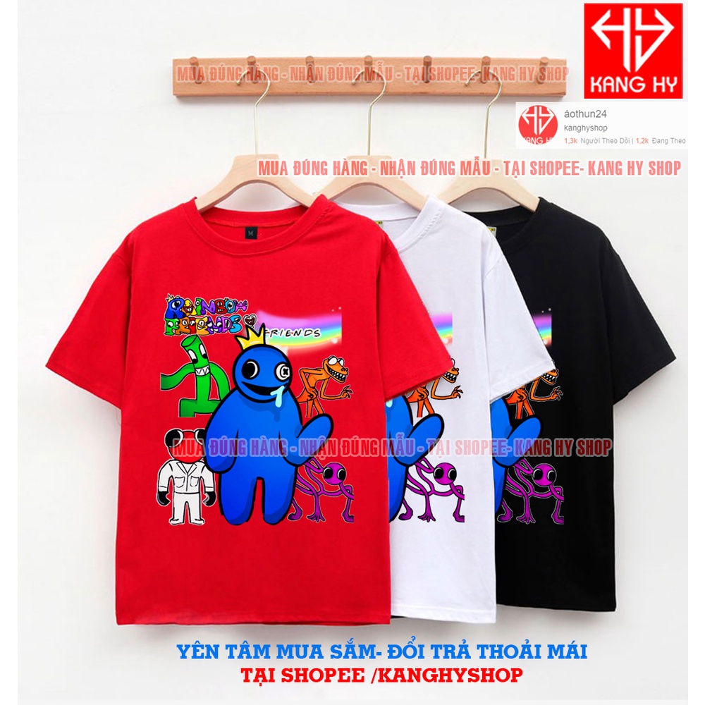 Áo Thun Rainbow Friends Roblox Green Poppy Playtime Có 3 Màu Vải Mềm Mát F368 Mẫu Mới