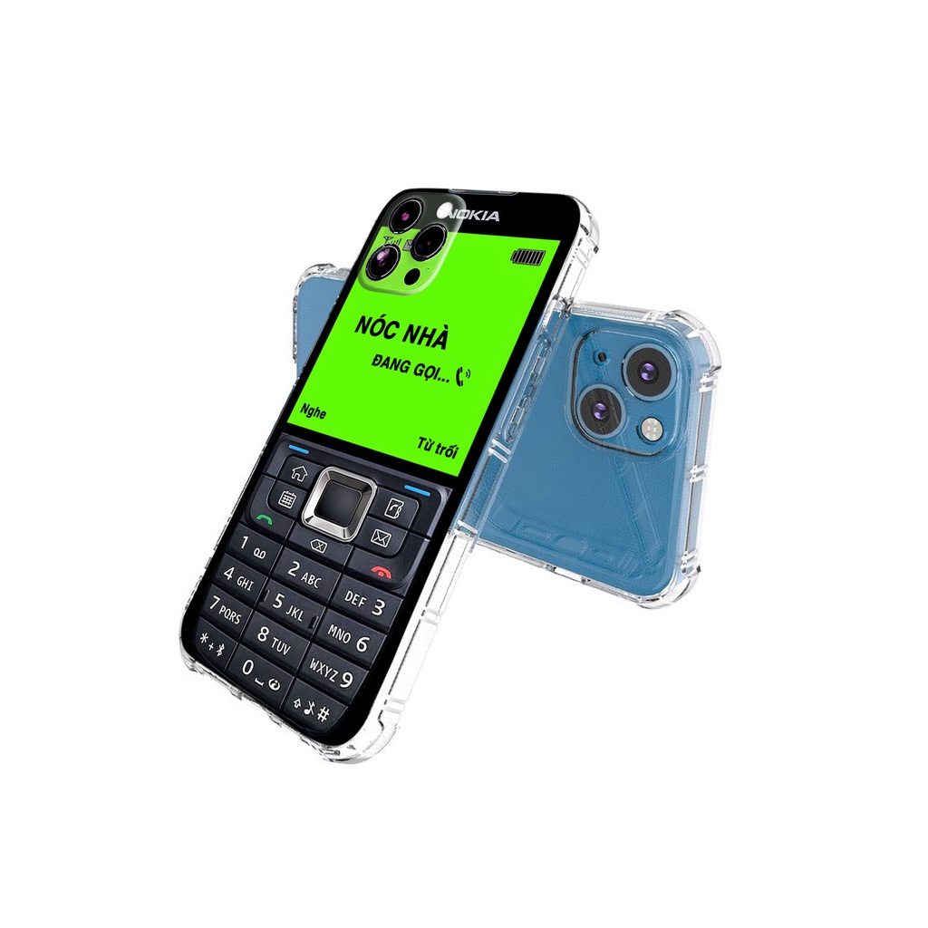 Ốp lưng iphone chống sốc hình nokia cũ bảo vệ camera cho iphone 14 13 pro max 11 12 pro max mini x r s max 6 s 7 8 plus