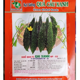Hạt giống khổ qua gai xanh lai f1, Xuất Xứ Ấn Độ (5g)