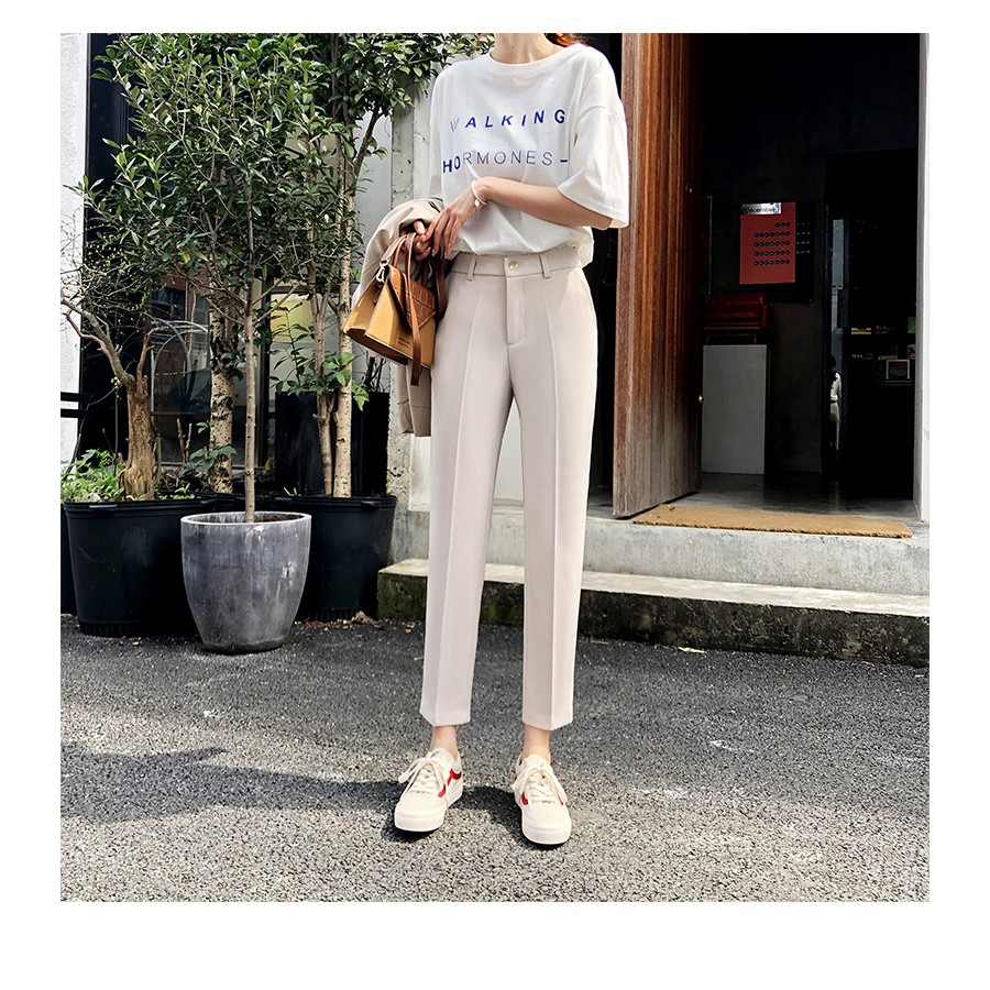 Quần tây nữ lưng cao 🦋FREESHIP🦋 dáng dài chất đẹp dáng chuẩn Hàn Quốc | Thời trang Amys | BigBuy360 - bigbuy360.vn