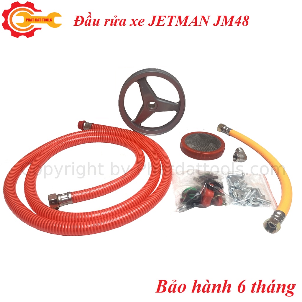 Đầu rửa xe áp lực cao JETMAN JM48 cao cấp-Máy rửa xe đầu rời-Bảo hành 6 tháng