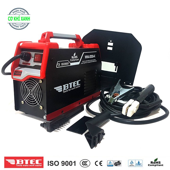 Máy Hàn Điện Tử BTEC mã MMA-230A-K  Dòng 230A máy xác lớn hàn liên tục que 3.2mm