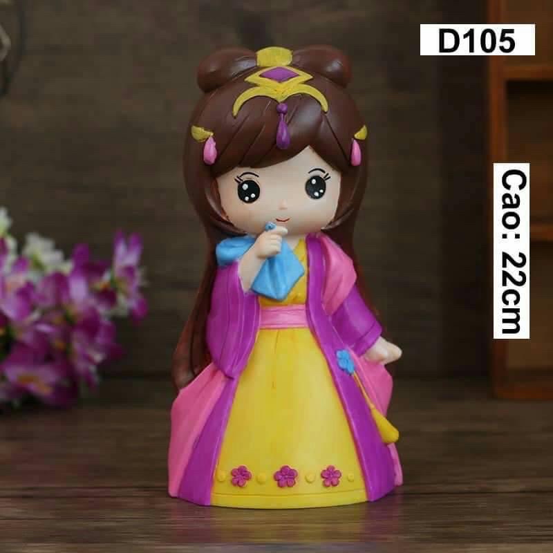 Tượng tô kuromi size to 18-25cm kèm màu và cọ