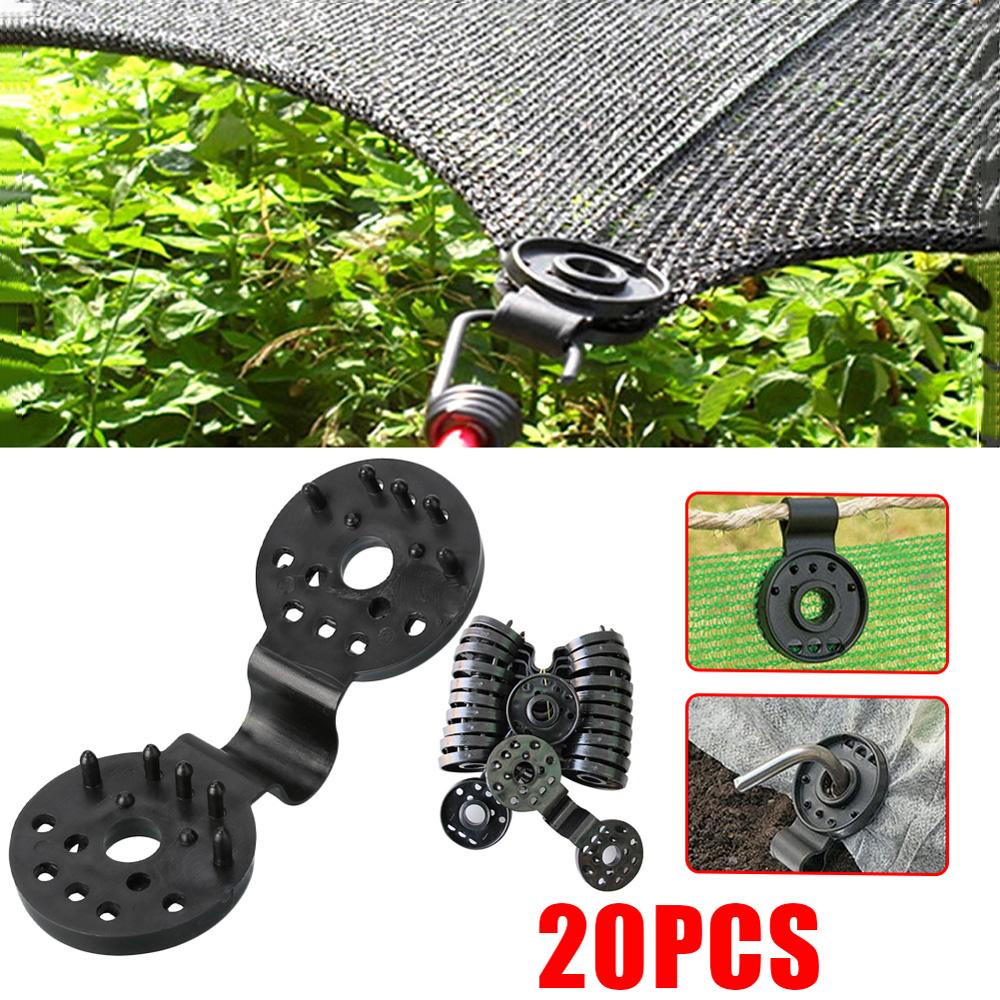 Bộ 20 Kẹp Cố Định Tấm Lưới Che Nắng Bằng Nhựa Tiện Dụng Cho Nhà Kính