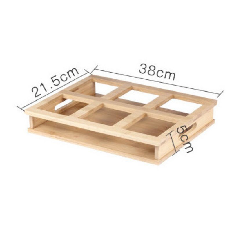 KHAY SỨ TRẮNG ĐẾ TRE ĐỰNG MỨT