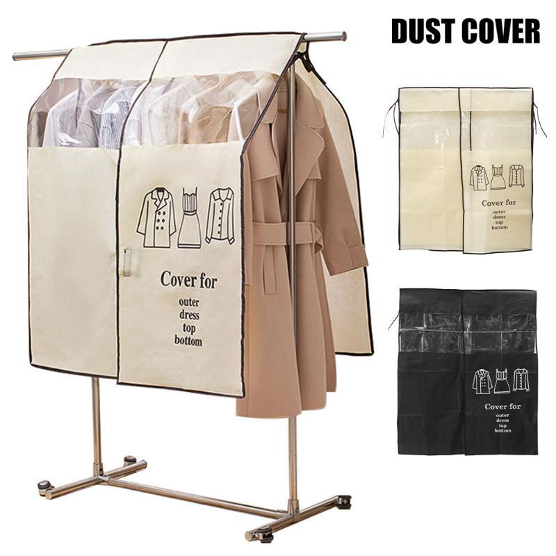 Mới Móc Treo Quần Áo Bằng Vải Không Dệt Chống Bụi Có Khóa Dán Tiện Dụng