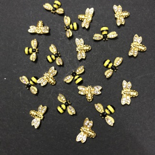 Charm ong gắn đá móng tay nail