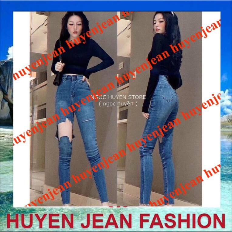 quần jean rách vuông to sexy girl hàng loại 1