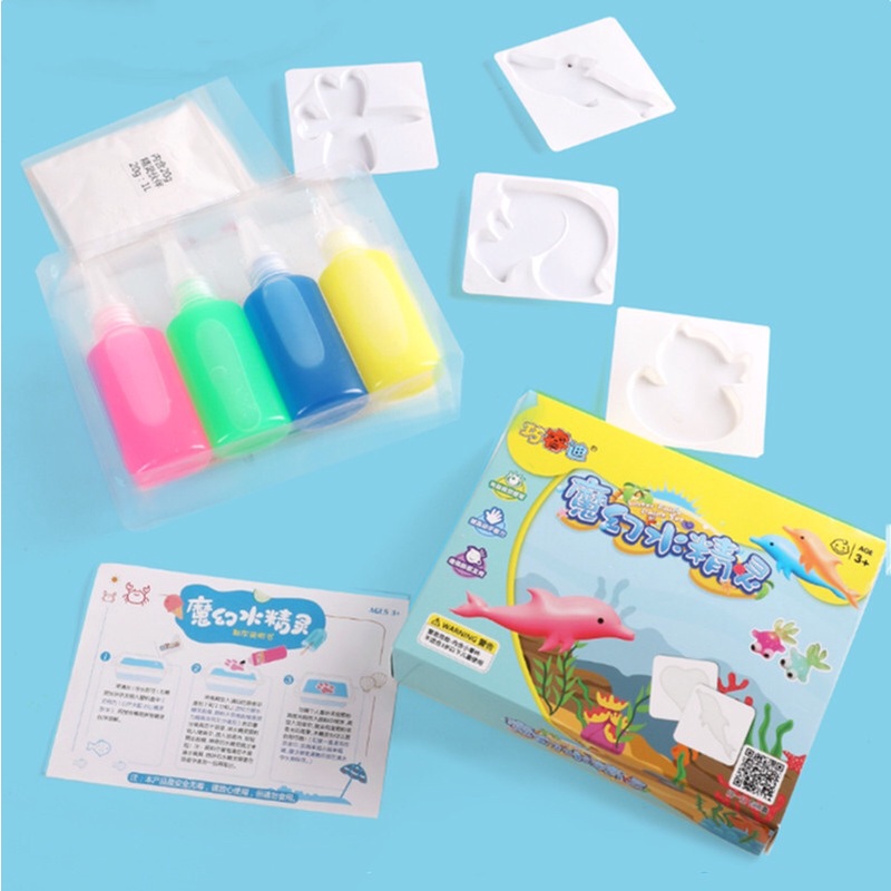 Set đồ chơi thí nghiệm khoa học thủ công 4 màu sắc cho bé