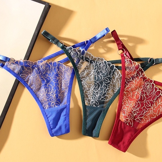 Quần Lót Nữ Thêu Hoa ZD020#Quần Lót cotton Không Đường May Lưng Thấp Thoáng Khí Cỡ Lớn 2271