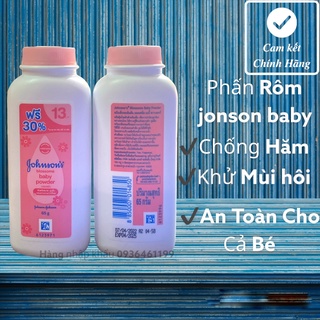 Phấn rôm Johnson Baby 65g chống bết tóc Phấn em bé chống hăm cho bé