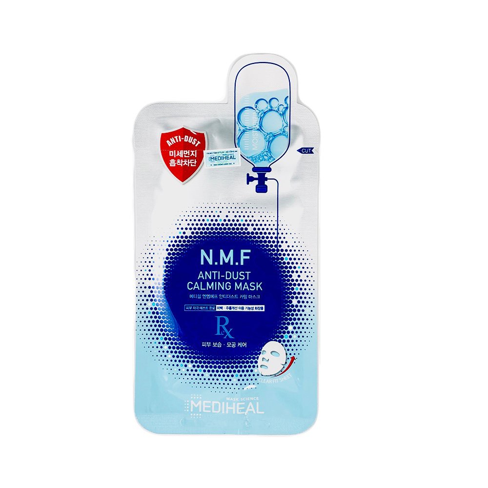 [Mã FMCGMALL - 8% đơn 250K] Mặt Nạ Thải Độc Cấp Nước Và Phục Hồi Da Mediheal Mask 27ml - N.M.F Anti Dust Calming