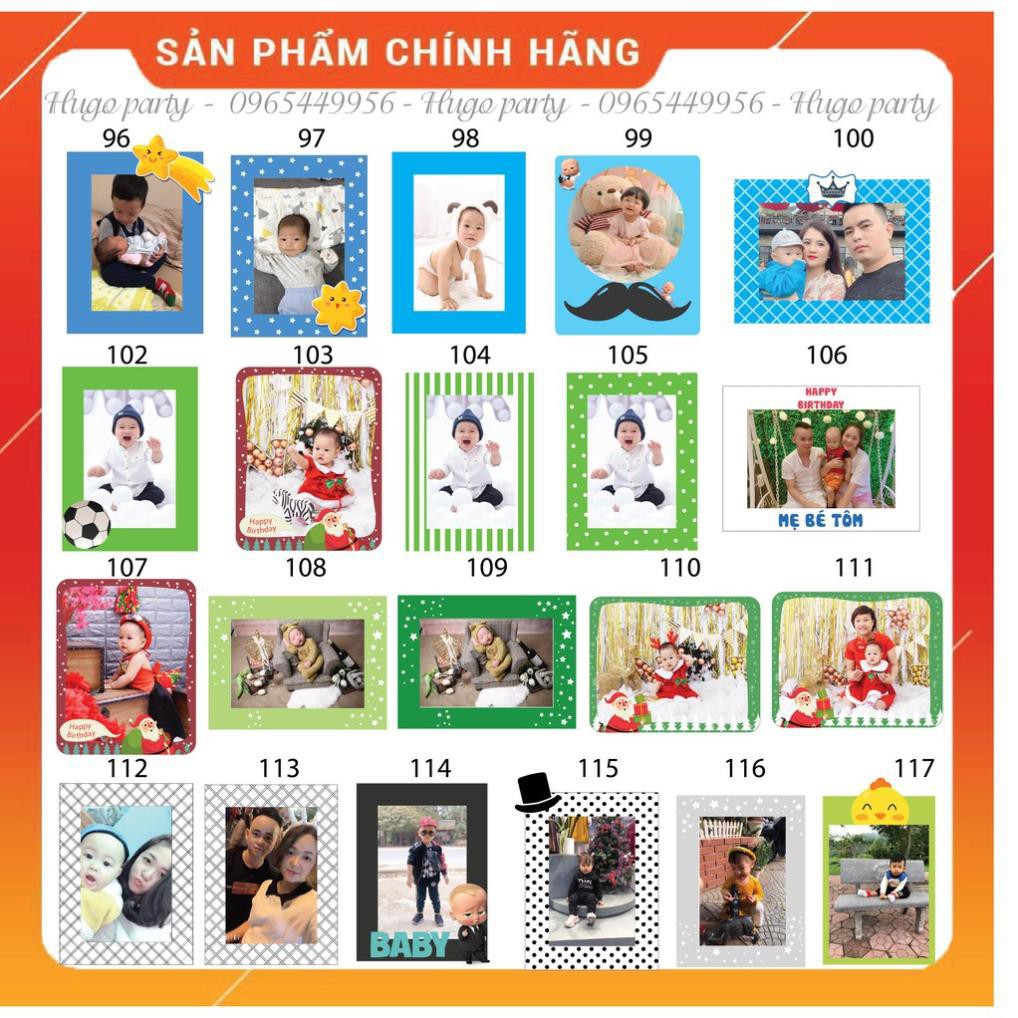 Khung ảnh sinh nhật, khung ảnh handmade để bàn dành cho bé. Trang trí bàn tiệc sinh nhật, thôi nôi,party. Thiết kế riêng