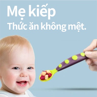 Bộ Đôi Thìa Ăn Dặm Thìa Nĩa Mềm Em Bé Có Thể Uốn Cong - Thích Hợp Cho Bé Tập Ăn Dặm - Tập Cầm Thìa Và Nĩa