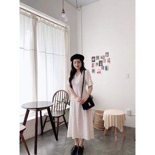 Đầm chấm bi maxi thiết kế Ma Vie