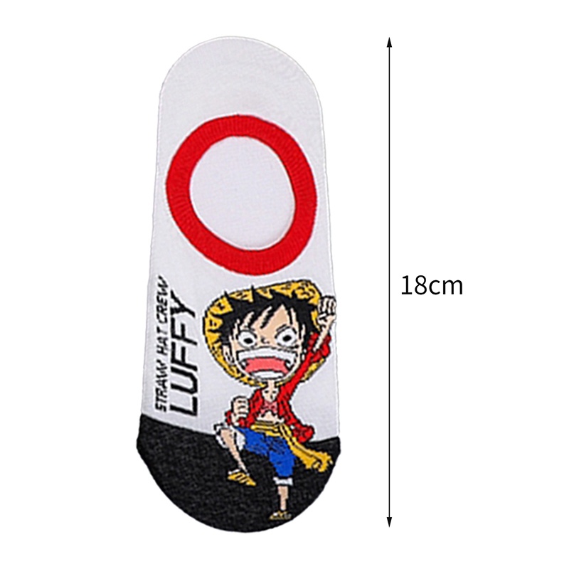 Tmdbyx Set 5 Đôi Tất Cotton Cổ Ngắn In Hình One Piece Độc Đáo Cá Tính Hợp Thời Trang