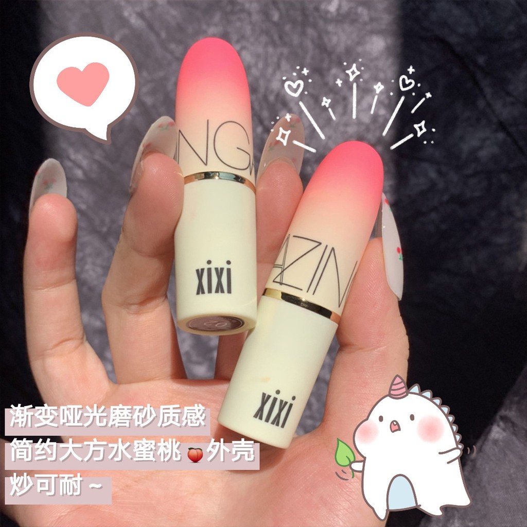 [Hàng mới về] Son thạch Xixi dưỡng ẩm hai màu chống nước và không dính ly | BigBuy360 - bigbuy360.vn