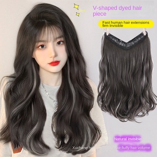 Tóc giả JINKAILI nối tóc dạng chữ V mềm mại liền mạch kiểu xoăn nổi bật thời trang dành cho nữ
