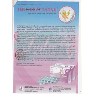TIÊU KHIẾT THANH