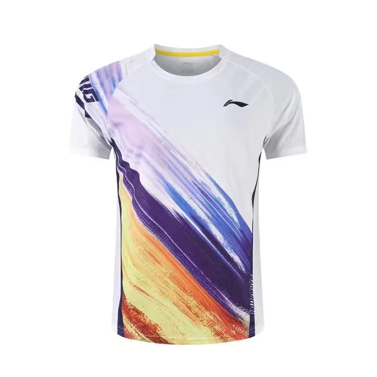 Li Ning 'S Áo Thun Thể Thao Cầu Lông Ngắn Tay Thoáng Khí Nhanh Khô Cho Nam Và Nữ